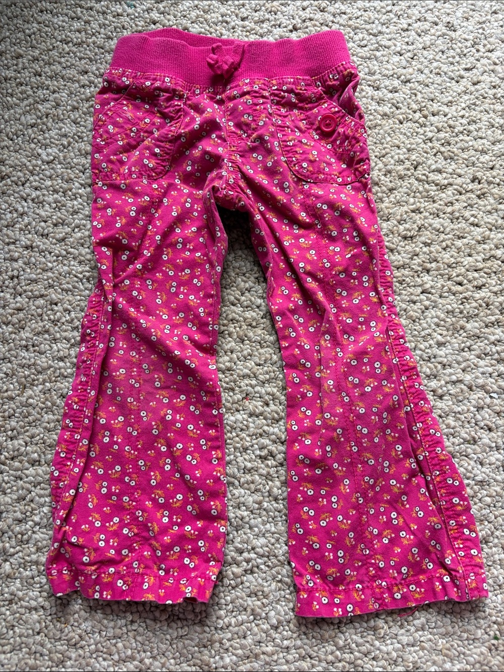 OshKosh B'gosh Hot Pink Floral Pajama Bottoms